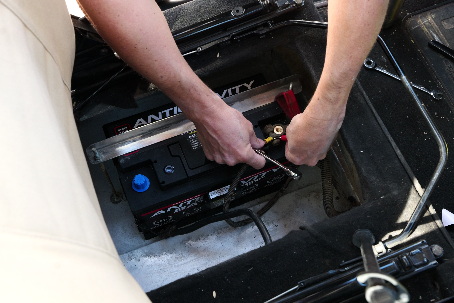 Connect the Positive Terminal