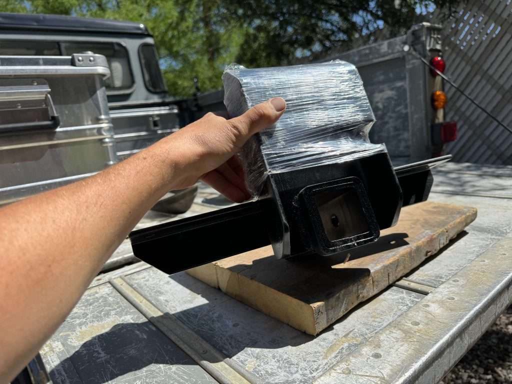 The cost of this hunk of metal for what it is gave me some heartache, but it is the perfect rear recovery hitch for a Land Rover Defender 110.