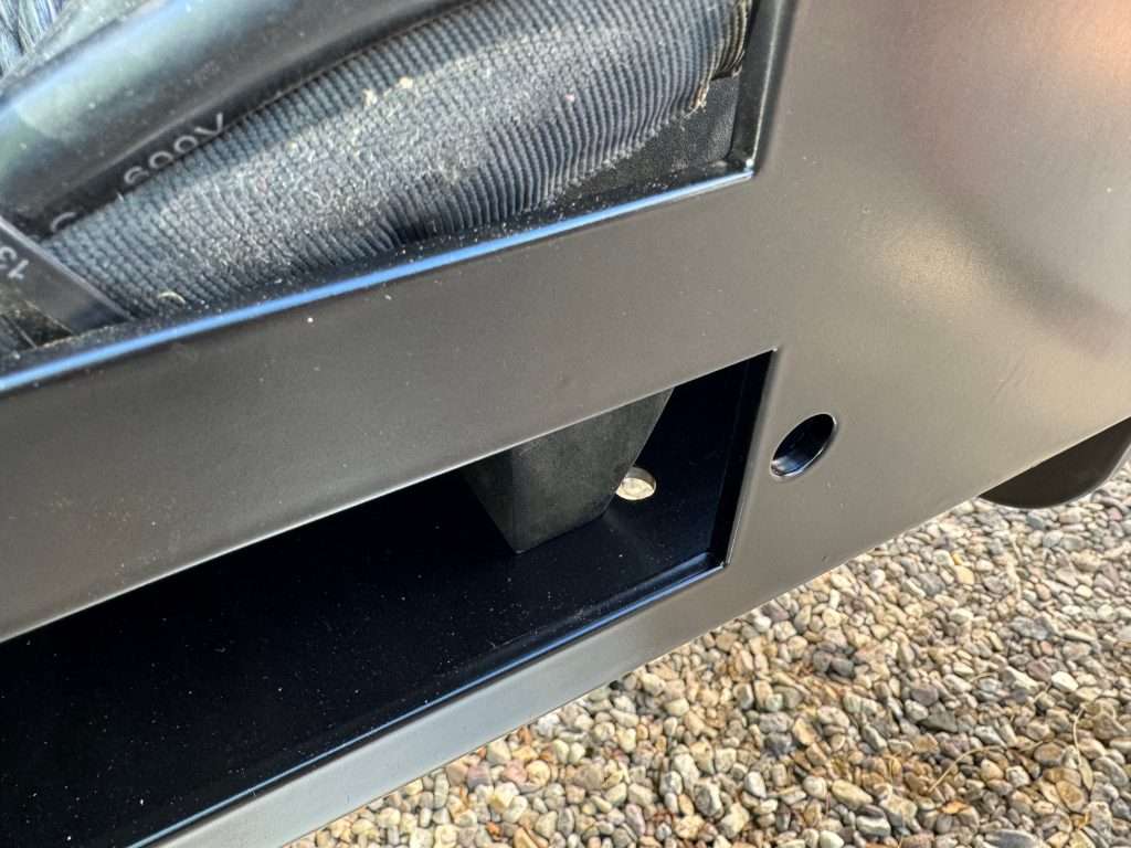 Just an inch to the right should do, but the gearbox is already against the frame rail. This ain't happening.