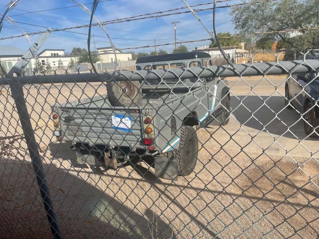 First sighting of the Land Rover Defender 110 at Sonoran Rovers in Tucson