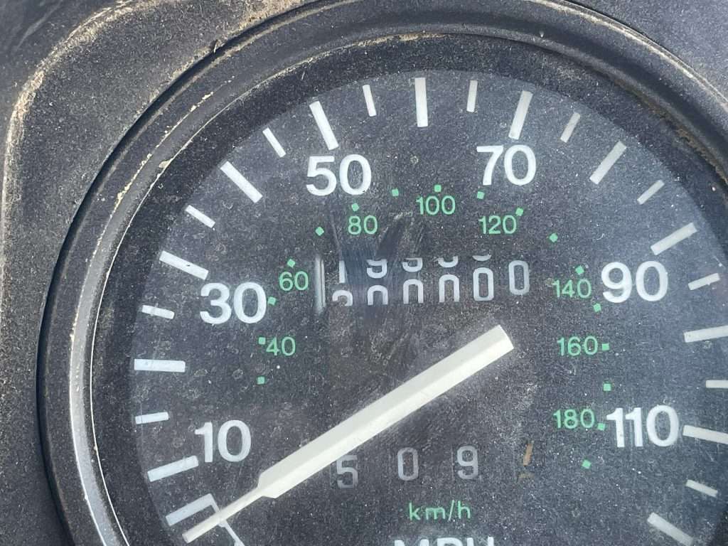 The odometer didn't quite finish turning to 200,000 miles before it broke