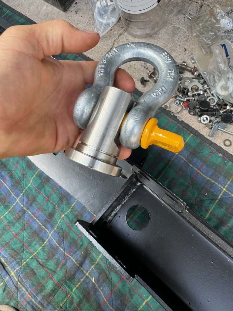 Swivel shackle is an elegant, engineered recovery attachment