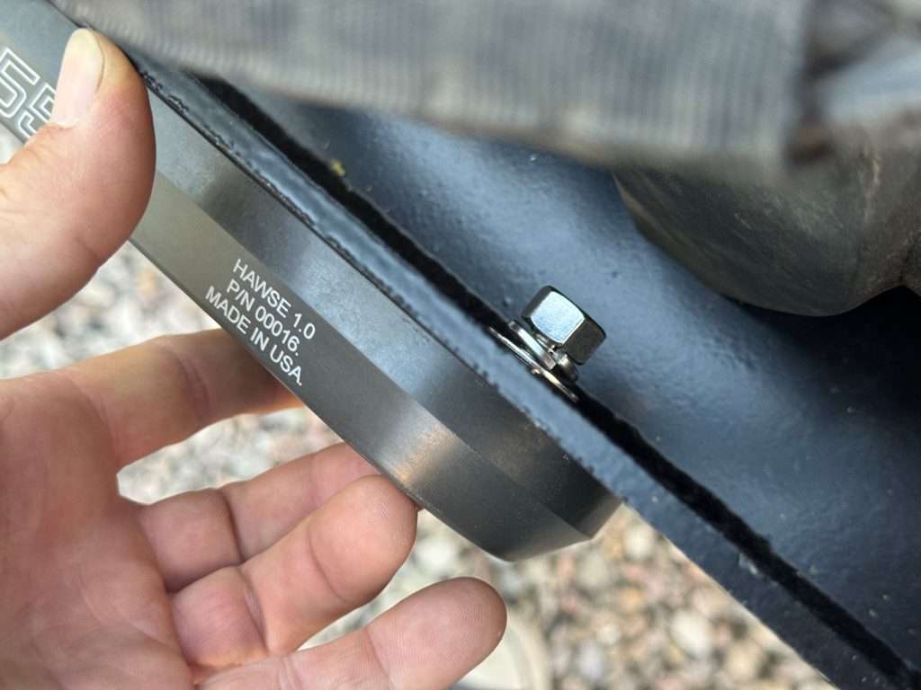 Factor 55 1" hawse fairlead for synthetic winch rope