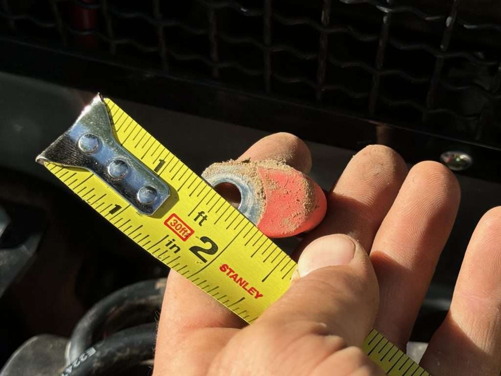 Ring terminals are 5/16" so that jives!