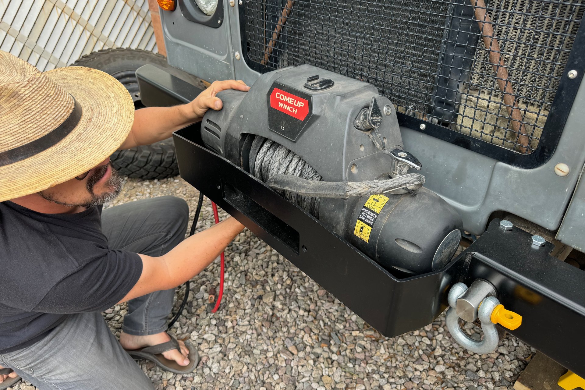 Sourced the correct bumper for the Defender with the COMEUP Winch, and now we’re ready to install