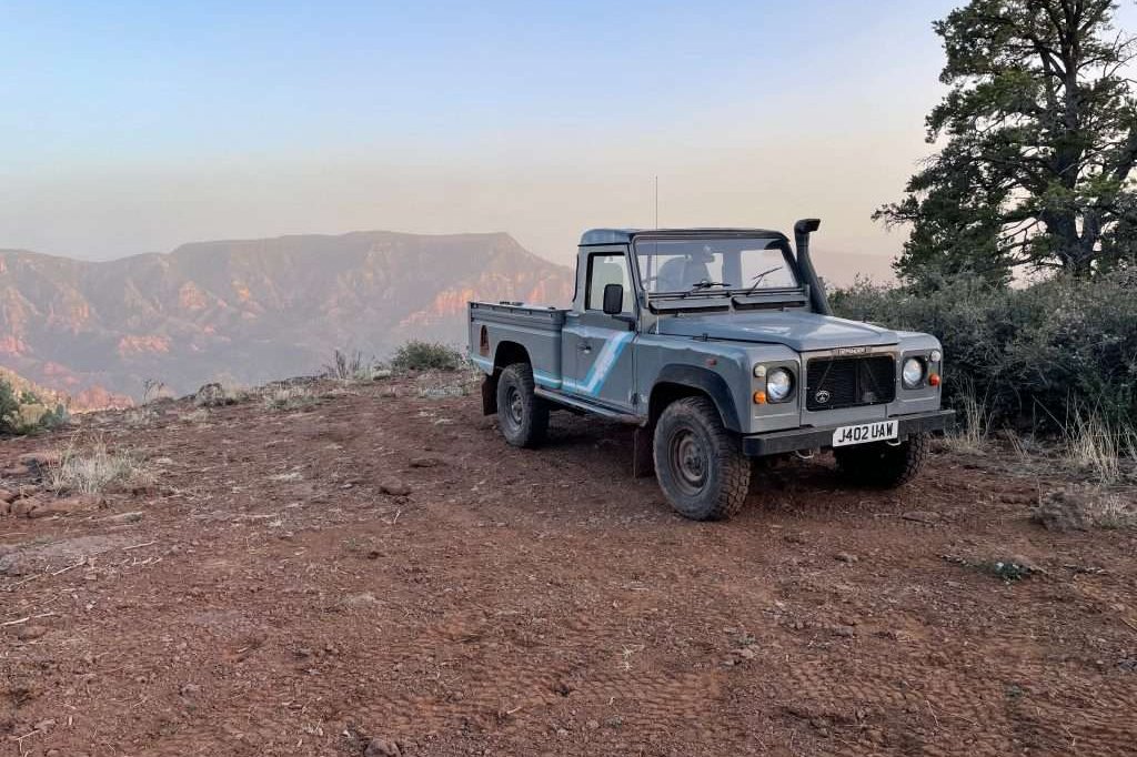 Out exploring Arizona in the Land Rover Defender 110
