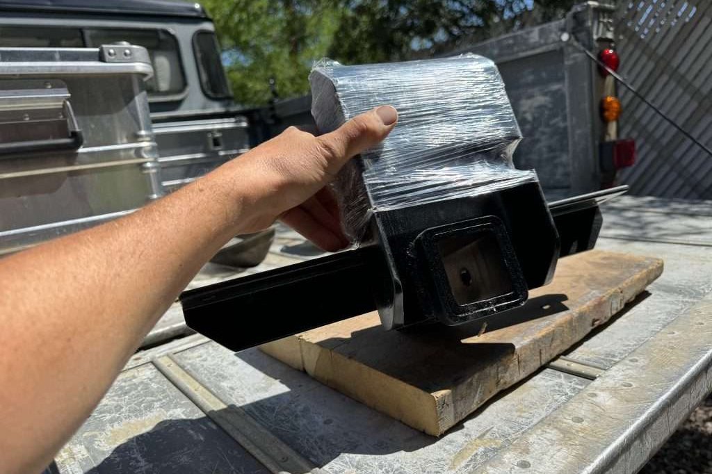 The cost of this hunk of metal for what it is gave me some heartache, but it is the perfect rear recovery hitch for a Land Rover Defender 110.