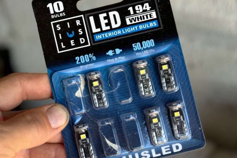 Very inexpensive LED 194 bulbs found on Amazon work perfectly in the Land Rover Defender gauges.